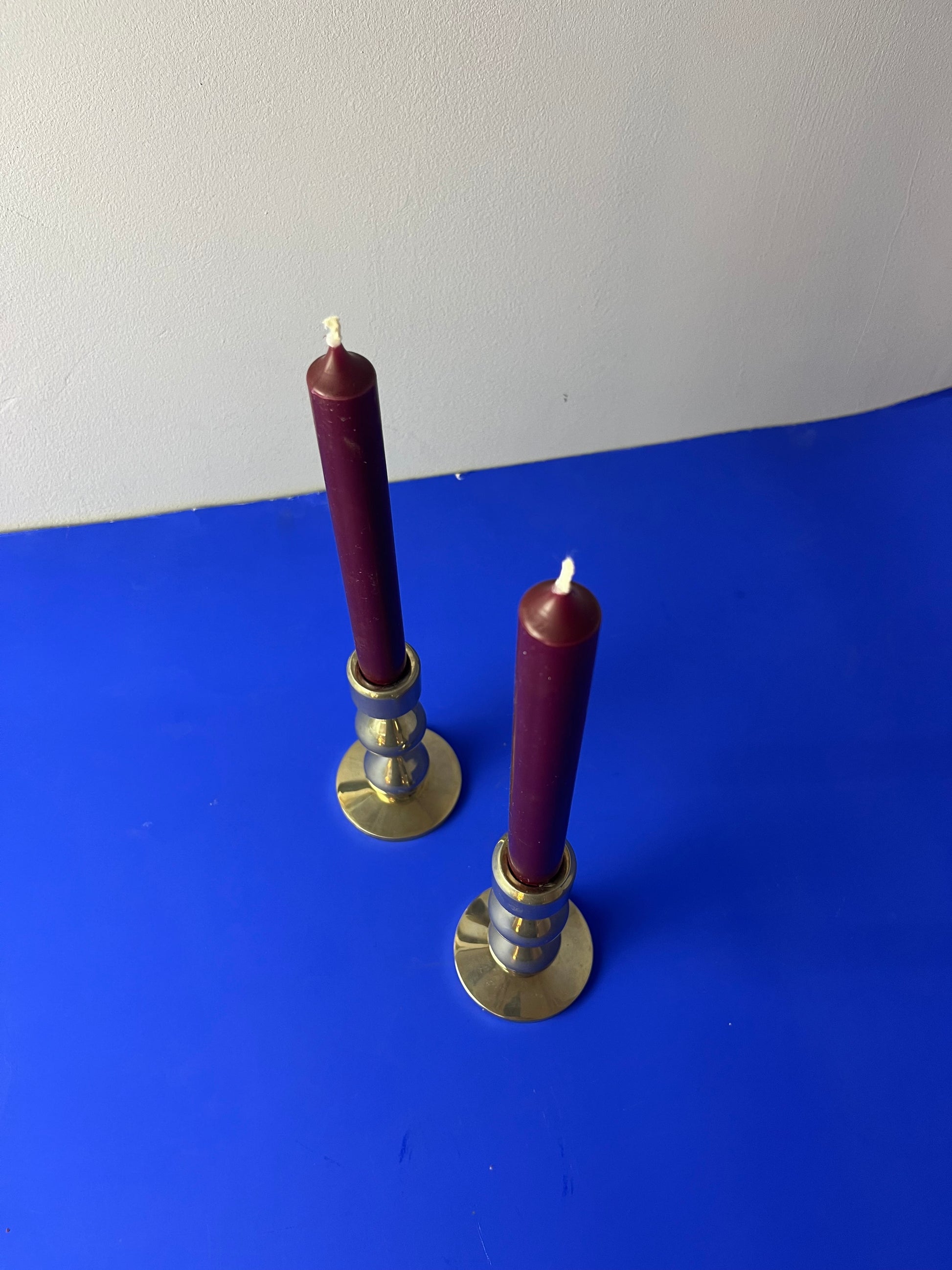 Kerzenständer vergoldet von Hugo Asmussen für Asmussen Design