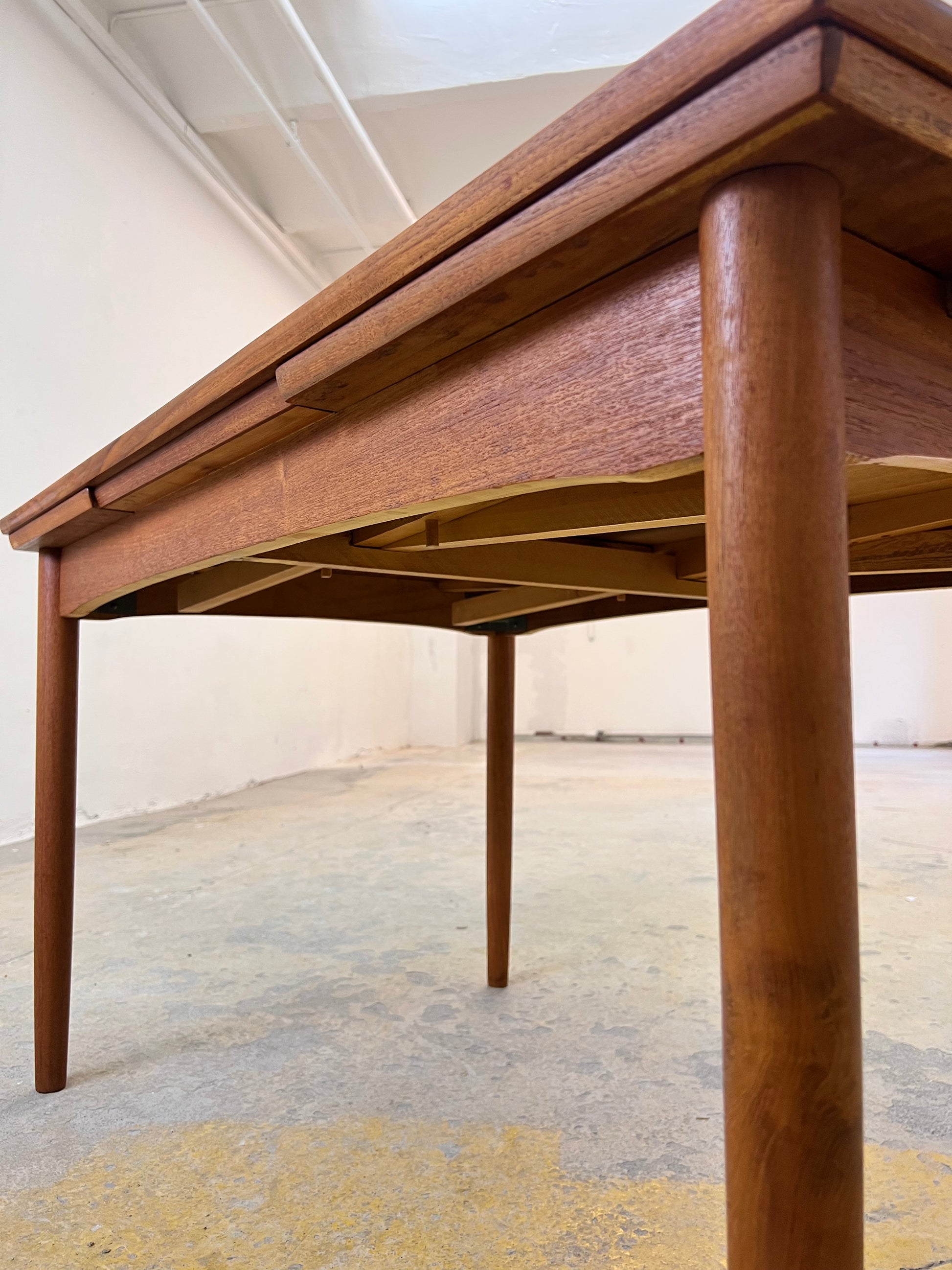 Ausziehbarer Esstisch Teak aus Dänemark