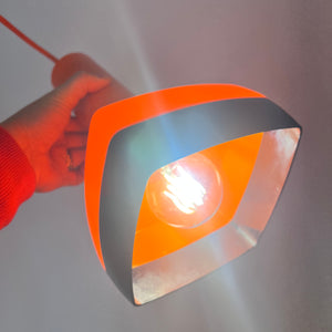 Hängelampe orange von Bent Karlby für Schrøder-Kemi