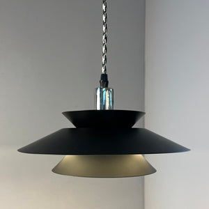 Lamellenlampe schwarz aus Dänemark