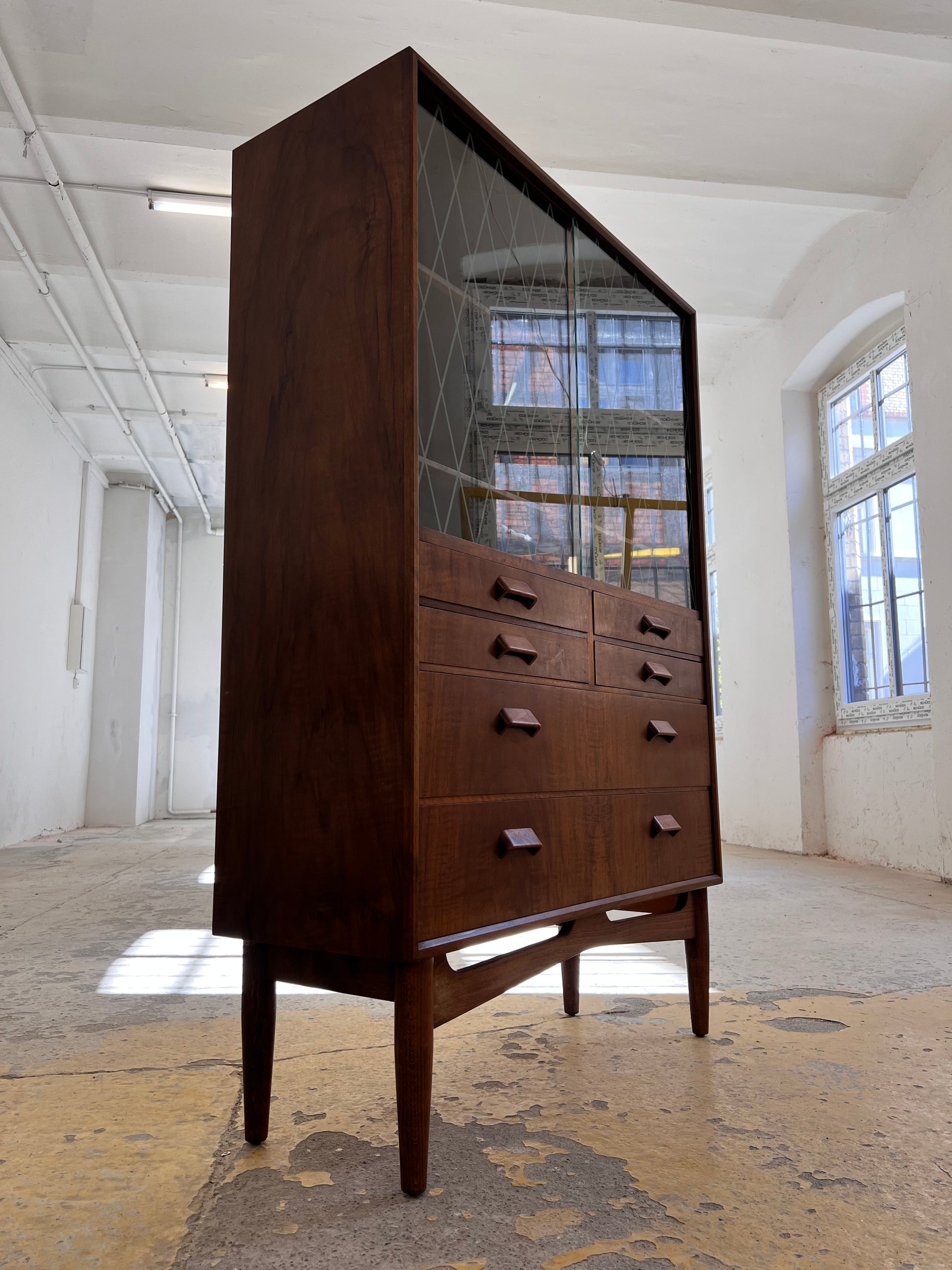 Vitrinenschrank Teak aus Dänemark