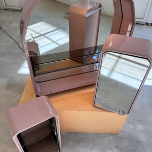 Set: Spiegelschrank rosa von Duscholux