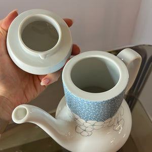 Set: Kaffeeservice Kiruna Garden weiß blau von Thomas