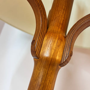 Stehlampe Teak Wildseide aus Dänemark