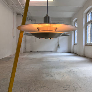 Lamellenlampe lila silber aus Dänemark