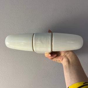 Wandlampe Modell 6068 weiß von Wilhelm Wagenfeld für Lindner