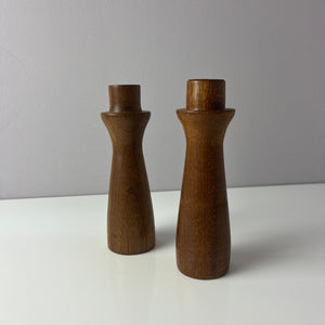 Set: 2x Kerzenständer Teak