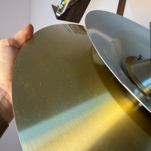Lamellenlampe gold gelb von Bent Nordsted für Lyskær