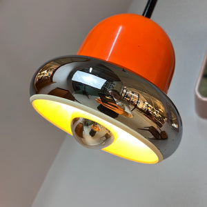 Hängelampe orange Chrom von Gura