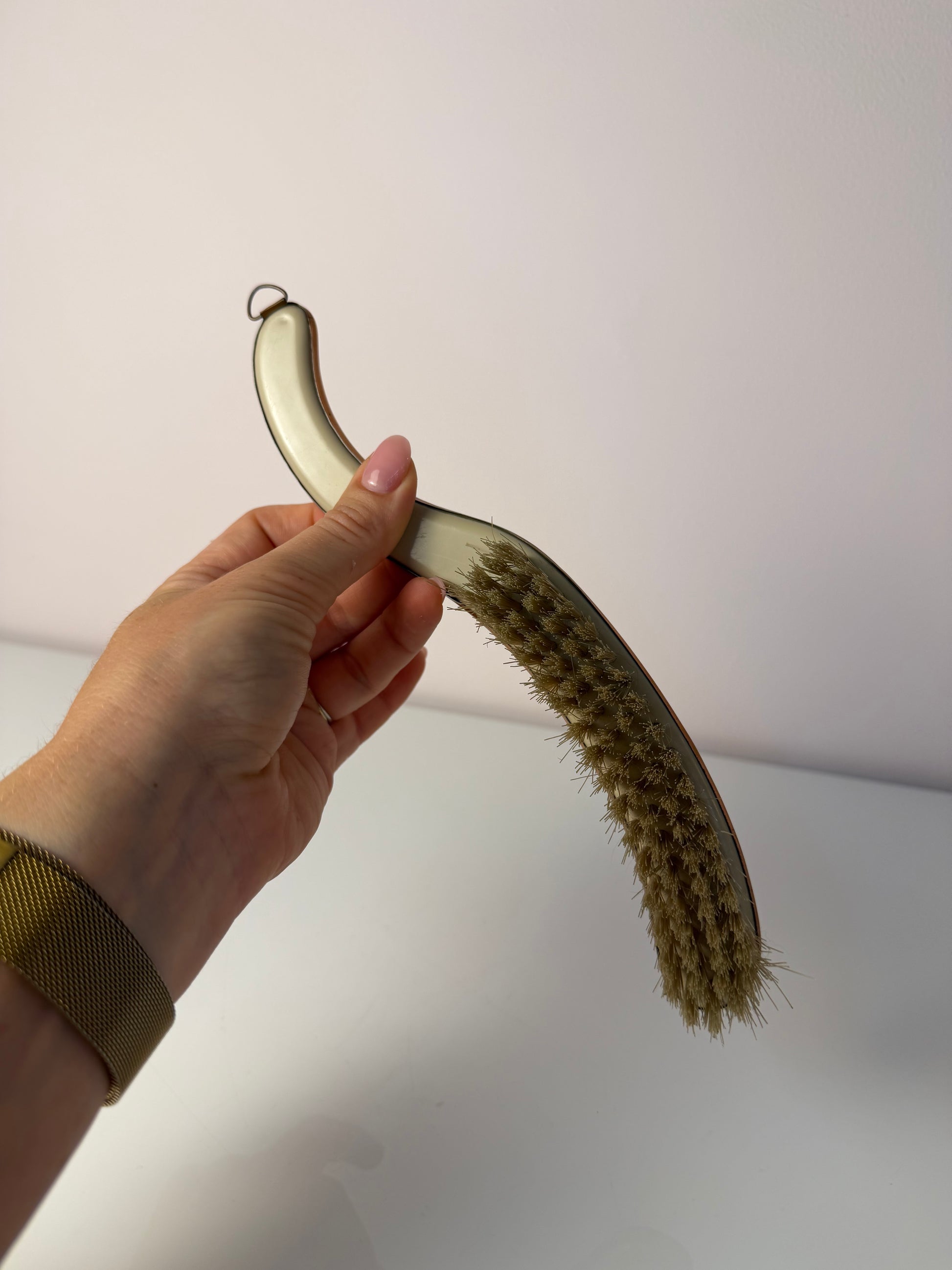 Handfeger mit Griff Kupferoptik