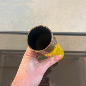 Vase gelb Kupfer Emaille