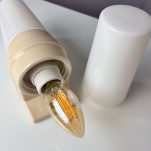 Wandlampe cremebeige von Sigvard Bernadotte für Ifö