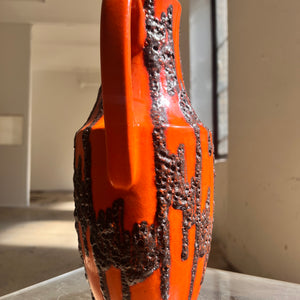 Bodenvase Fat Lava orange von Scheurich West Germany