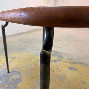 Esstisch Teak mit Metallbeinen