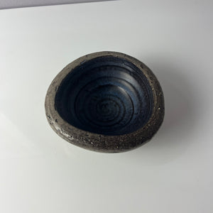 Schale blau grau Keramik aus Dänemark