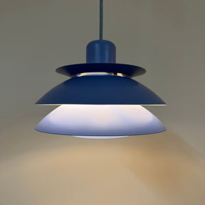 Lamellenlampe Typ 776 hellblau von Horn