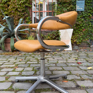 Drehstuhl Chrom Leder von Olymp
