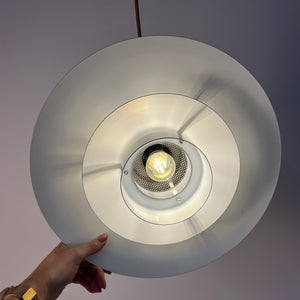 Kleine Lamellenlampe Leto silber kupfer von Top Lamper