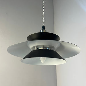Lamellenlampe schwarz aus Dänemark