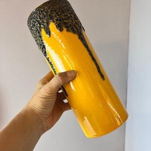 Vase Fat Lava  301-25 gelb von Riffarth Keramik