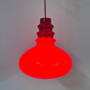 Hängelampe rot Glas von Peill & Putzler