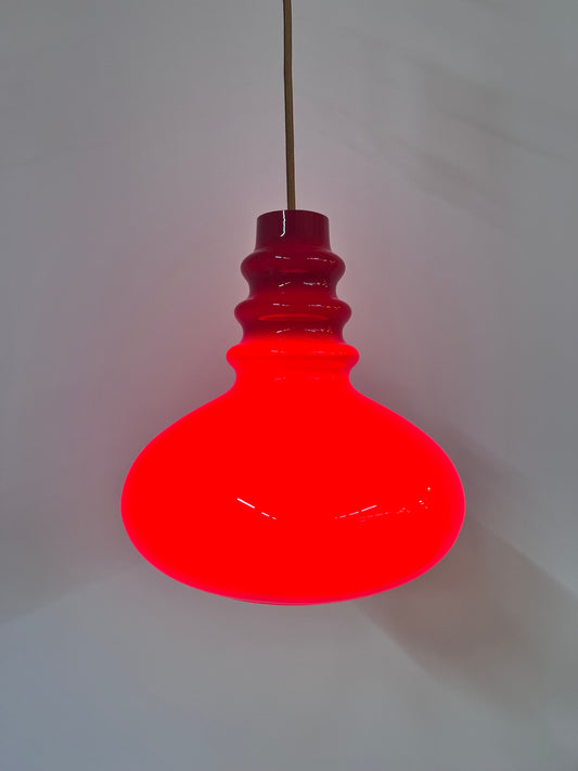 Hängelampe rot Glas von Peill & Putzler