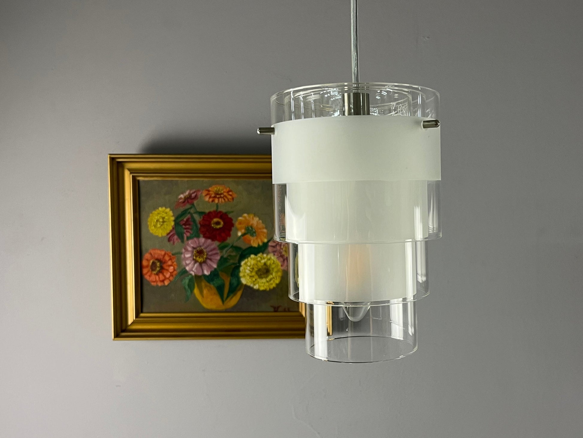 Lamellenlampe Eiszapfen weiß Glas von Markslöjd Sweden