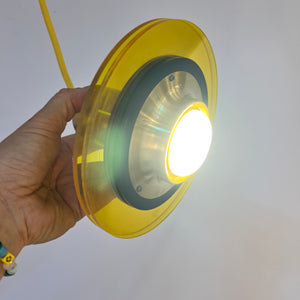Lamellenlampe Messing Kunststoff Dänemark