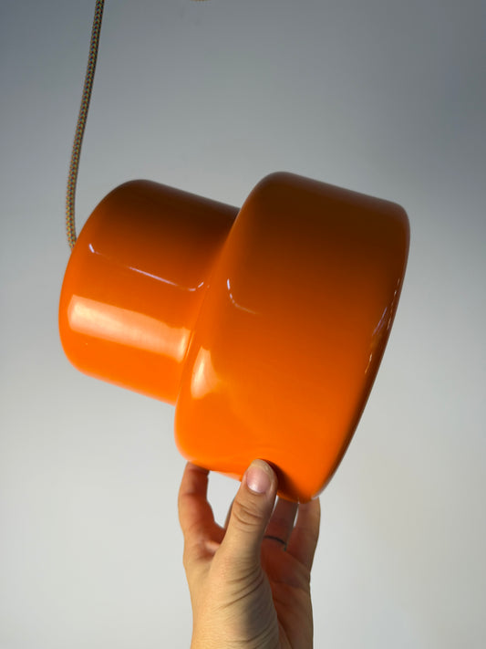 Hängelampe Poker orange von Jo Hammerborg für Fog & Mørup