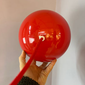 Kugellampe rot Kunststoff
