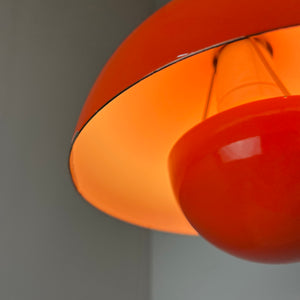 Hängelampe Flowerpot VP1 orange von Verner Panton für Louis Poulsen