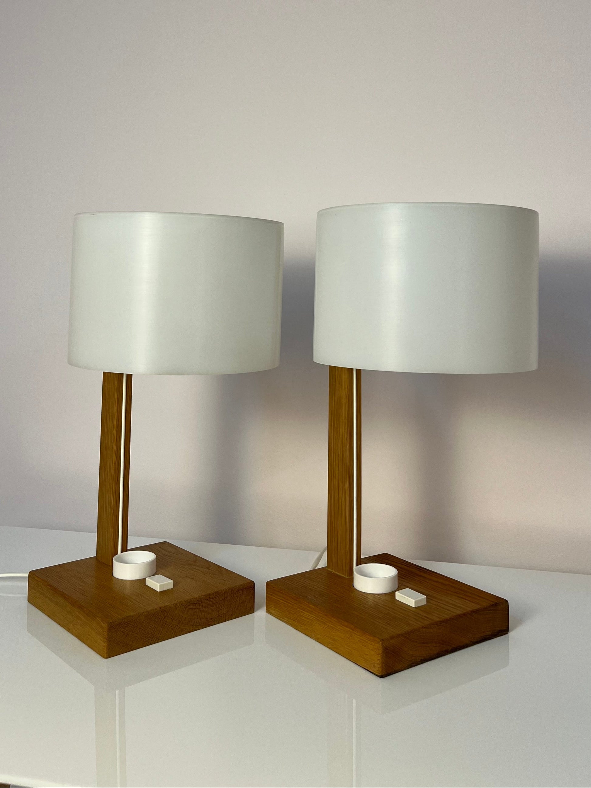 Schreibtischlampe weiß Eiche von Luxus Vittsjö