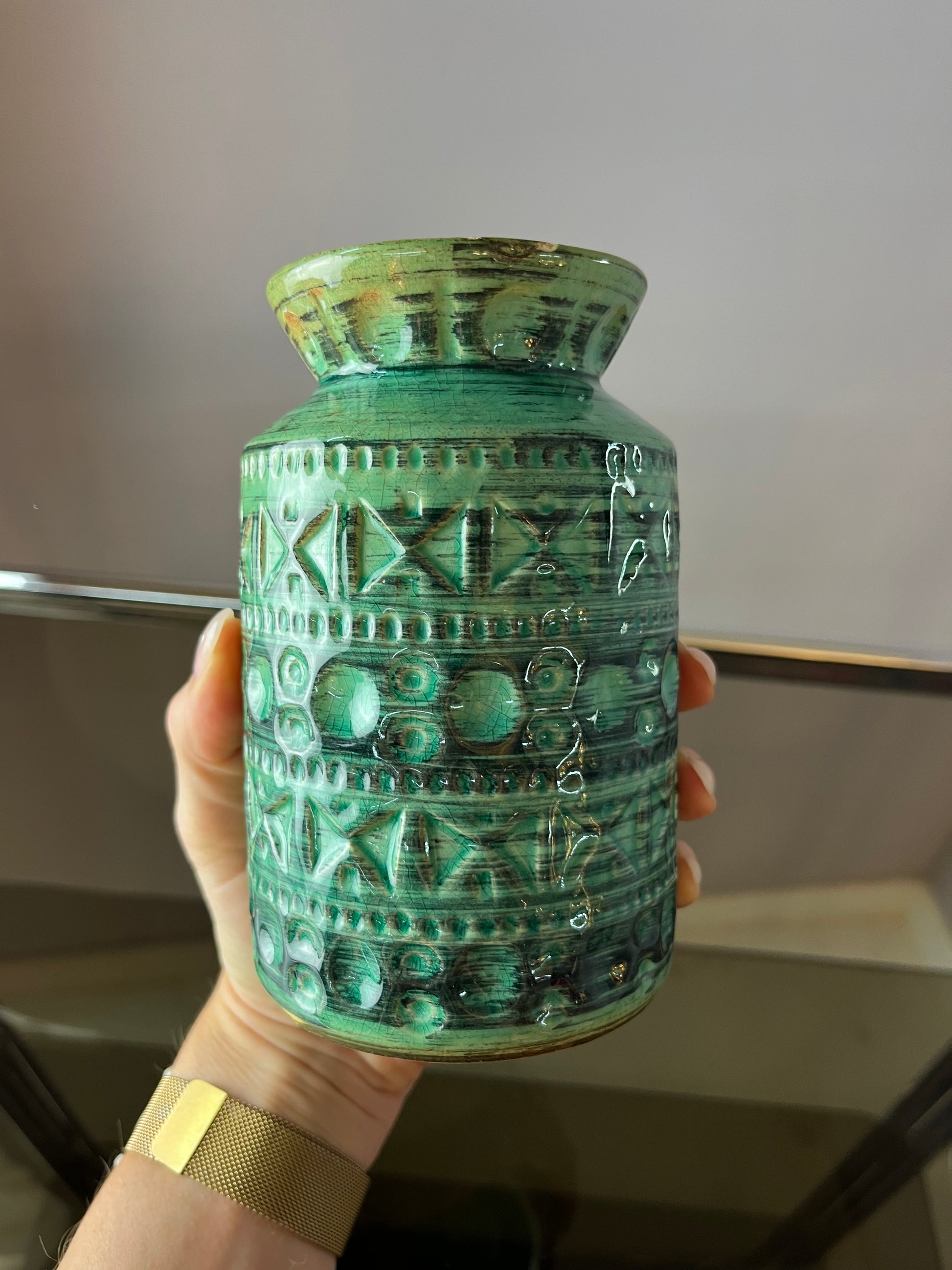 Vase 603-14 grün von Bay Keramik