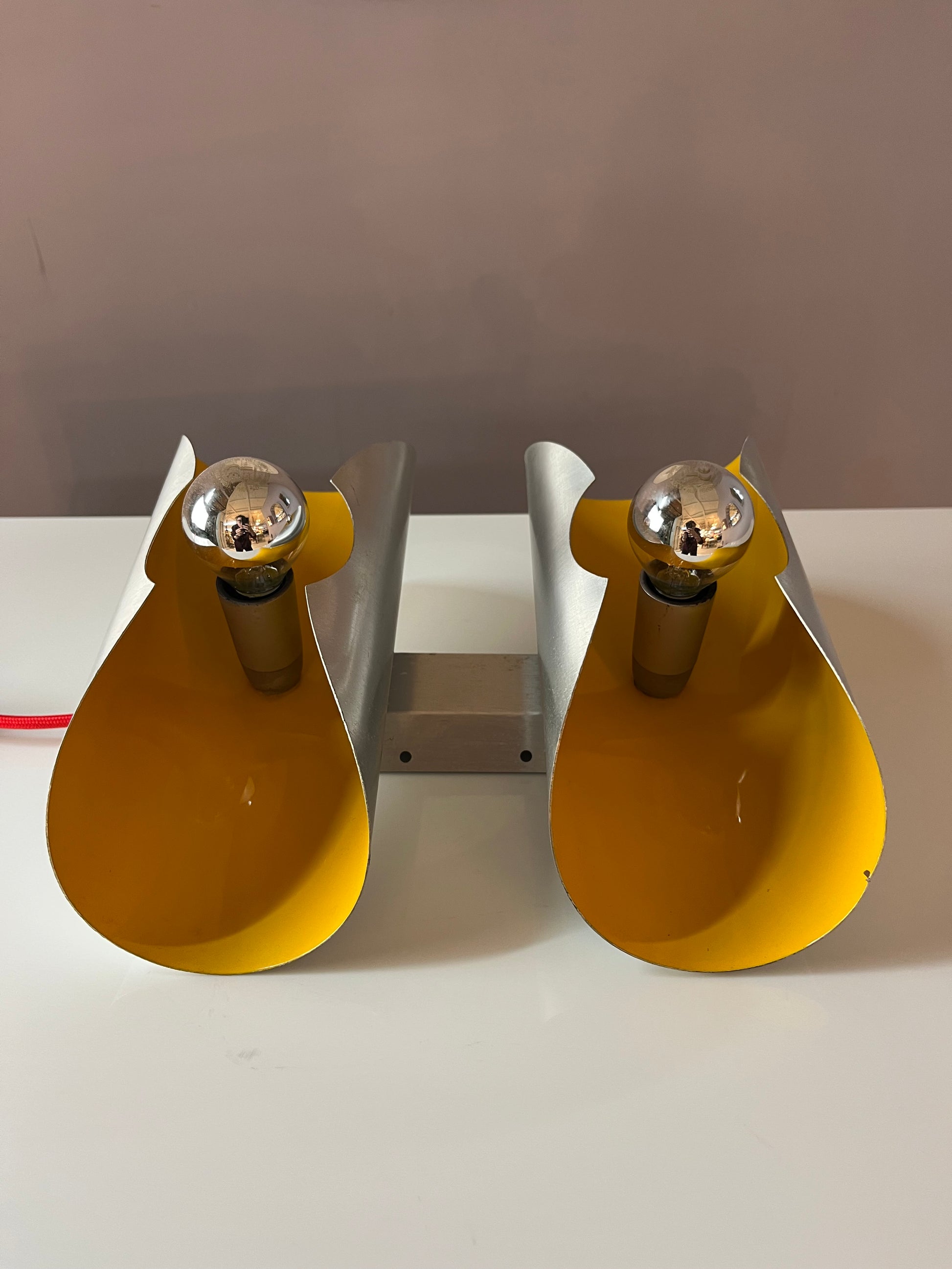 Wandlampe gelb silber von Massive