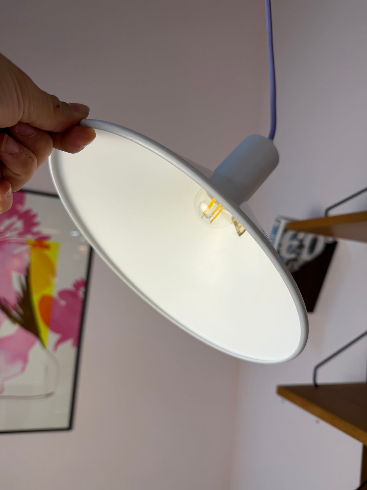 Kleine Hängelampe weiß von Davids Lampe