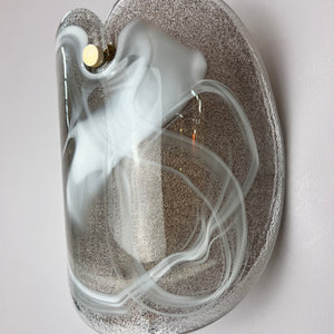 Wandlampe weiß Glas von Per Lütken für Holmegaard