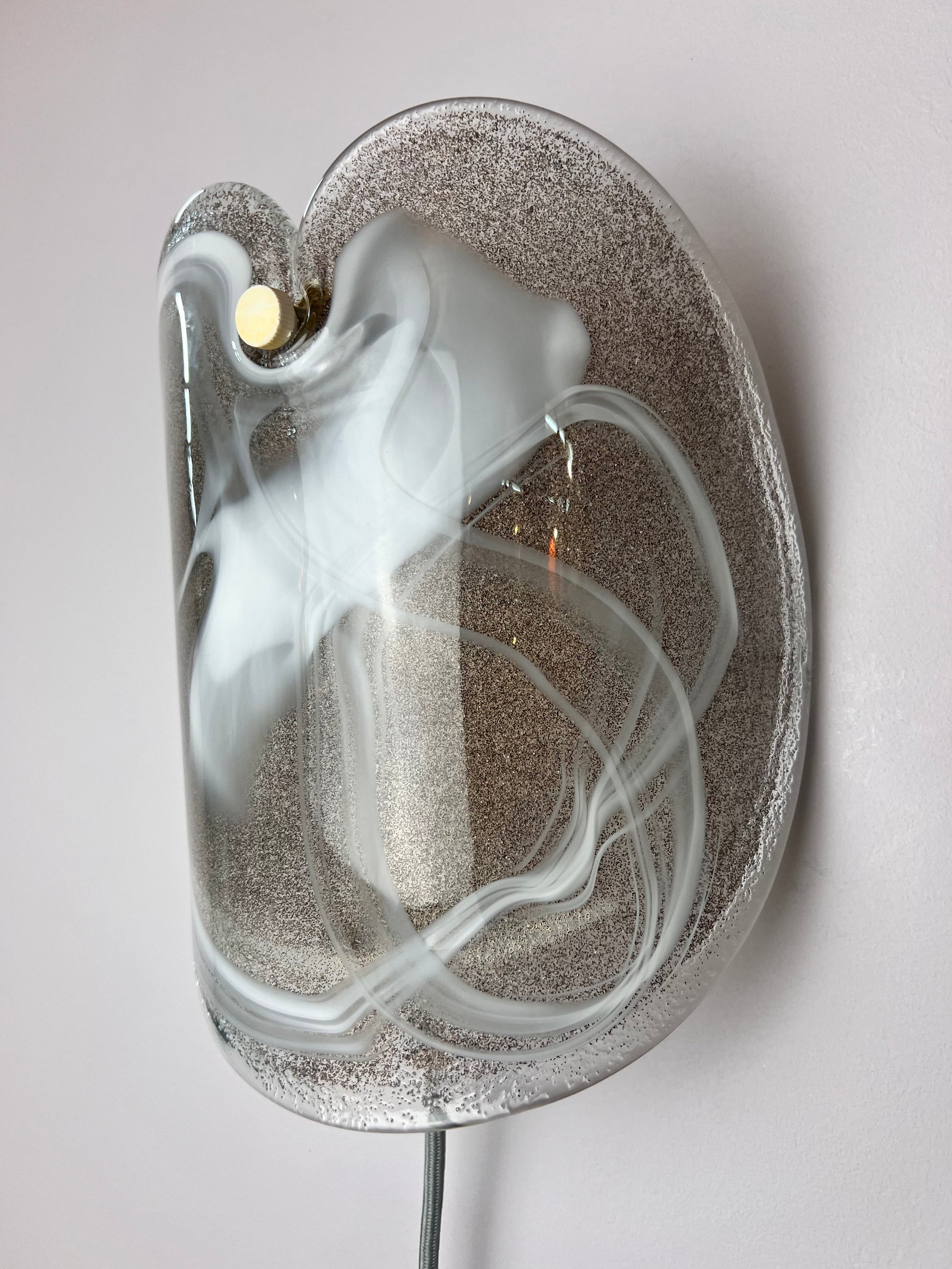 Wandlampe weiß Glas von Per Lütken für Holmegaard