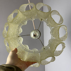 Hängelampe Lucite Eisglas von Marbach Leuchten