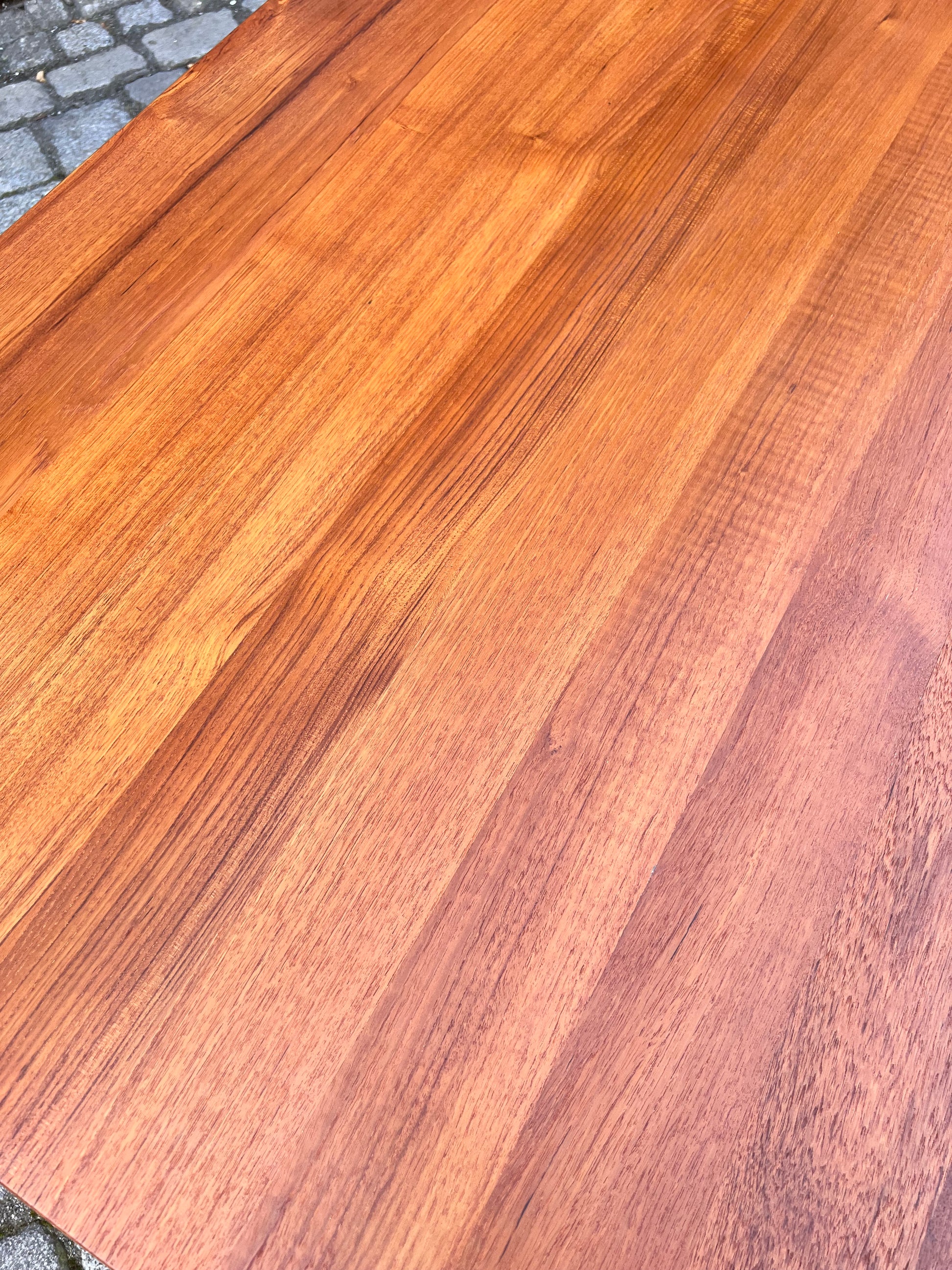 Esstisch Teak Vollholz mit eingehängter Platte
