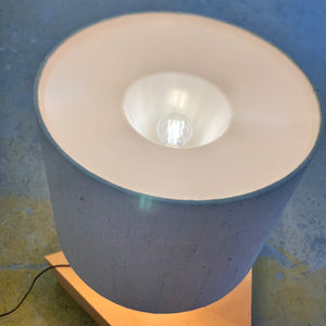 Tischlampe Teak & Rohseide von DOMUS