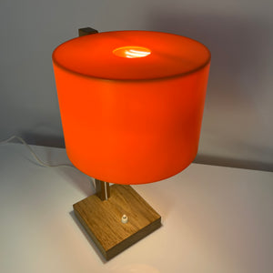 Schreibtischlampe orange Eiche von Luxus Vittsjö