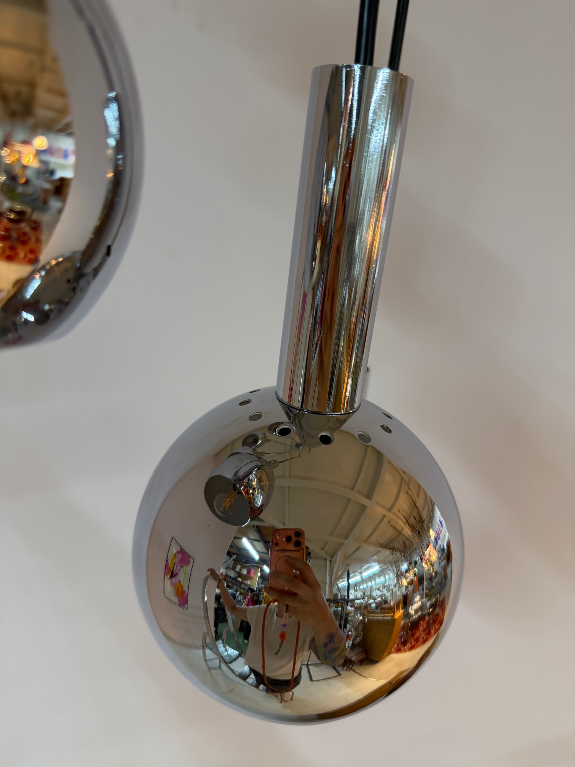 Kaskadenlampe 7-flammig Chrom von Richard Essig