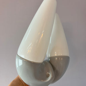 Set: 2x Wandlampe Modell 6035 hellgrau von Sigvard Bernadotte für Ifö