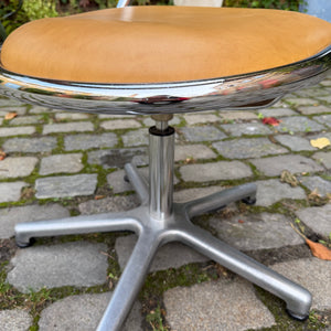 Drehstuhl Chrom Leder von Olymp
