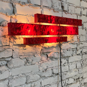 Wandlampe rot von Uwe Mersch