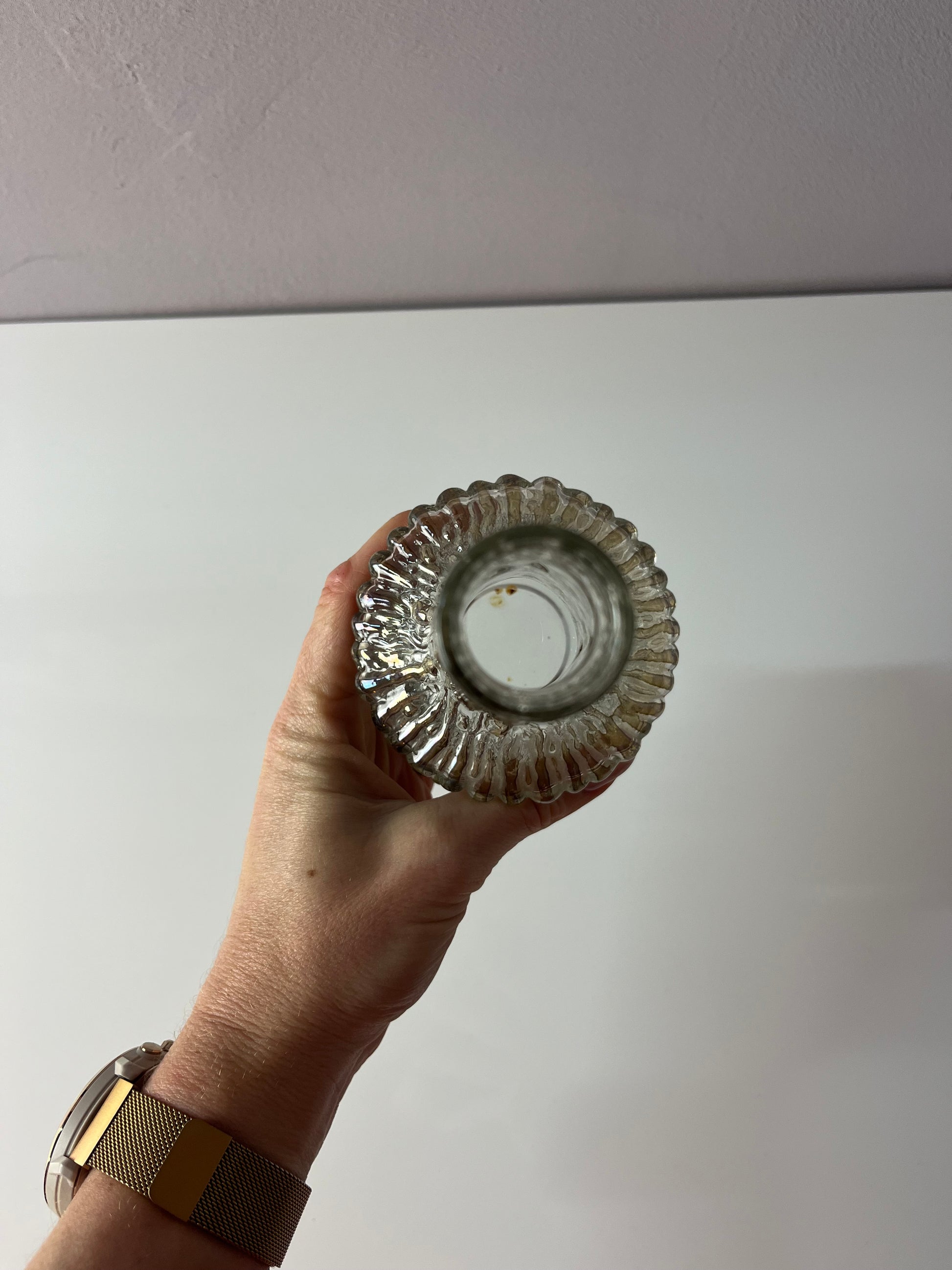 Vase Eisglas von Timo Sarpaneva für Iittala