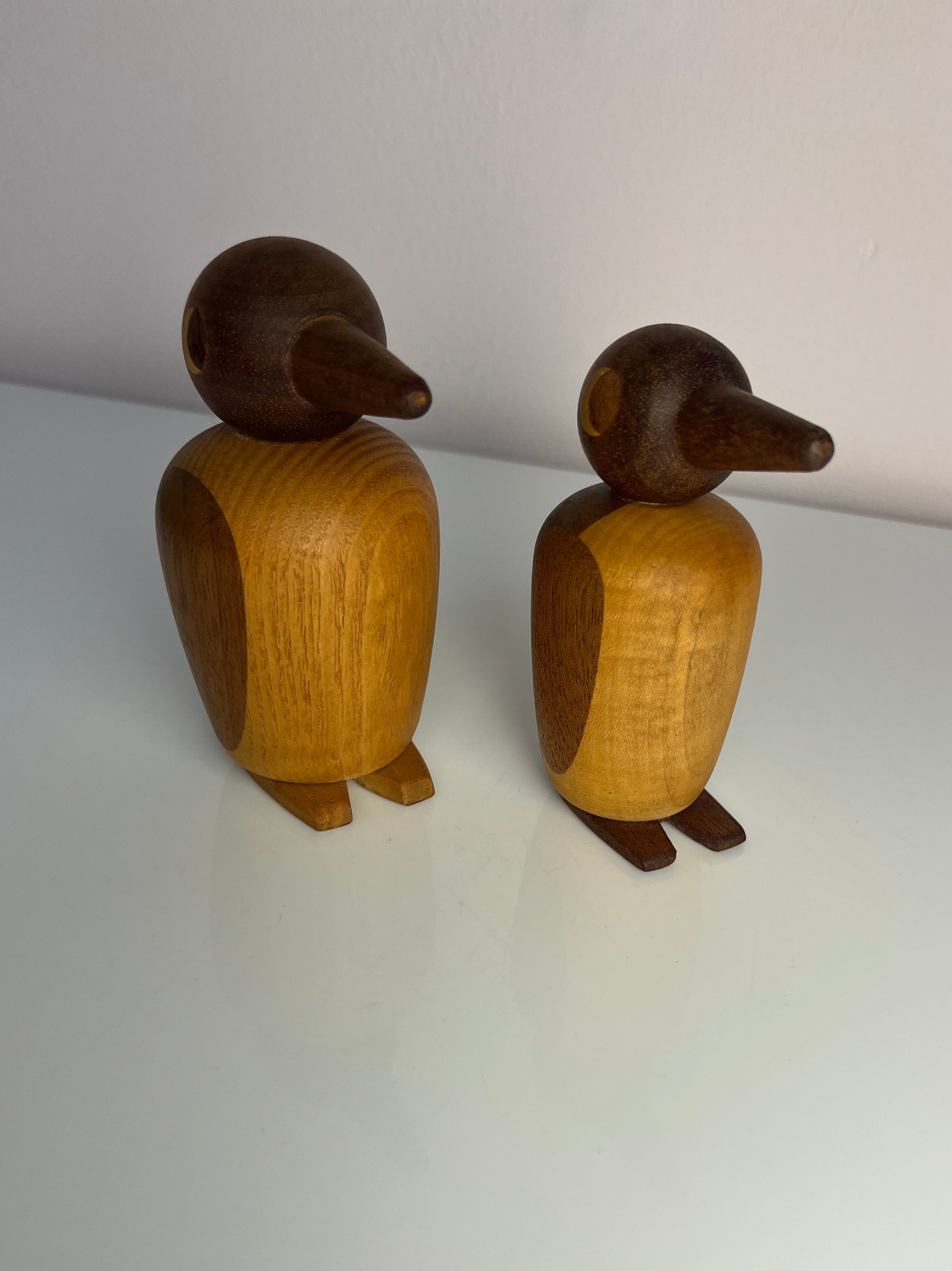 Set: kleiner & großer Pinguin Massivholz aus Dänemark