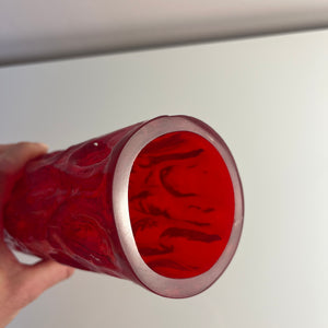 Set: 2 Vasen rot von Kurt Wokan für Ingrid Glas