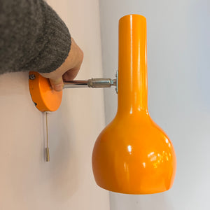 Wandlampe orange 70er