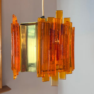 Hängelampe orange von Claus Bolby